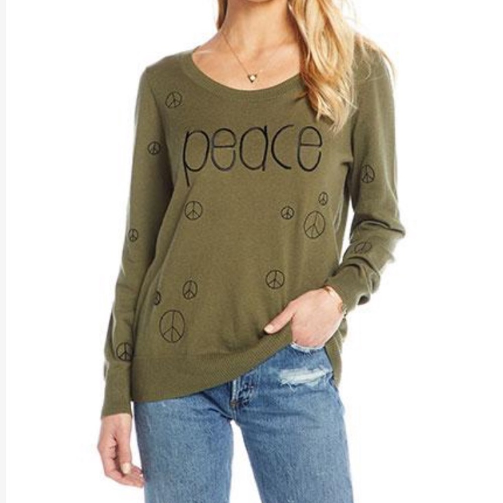 NWT Chaser peace sweater